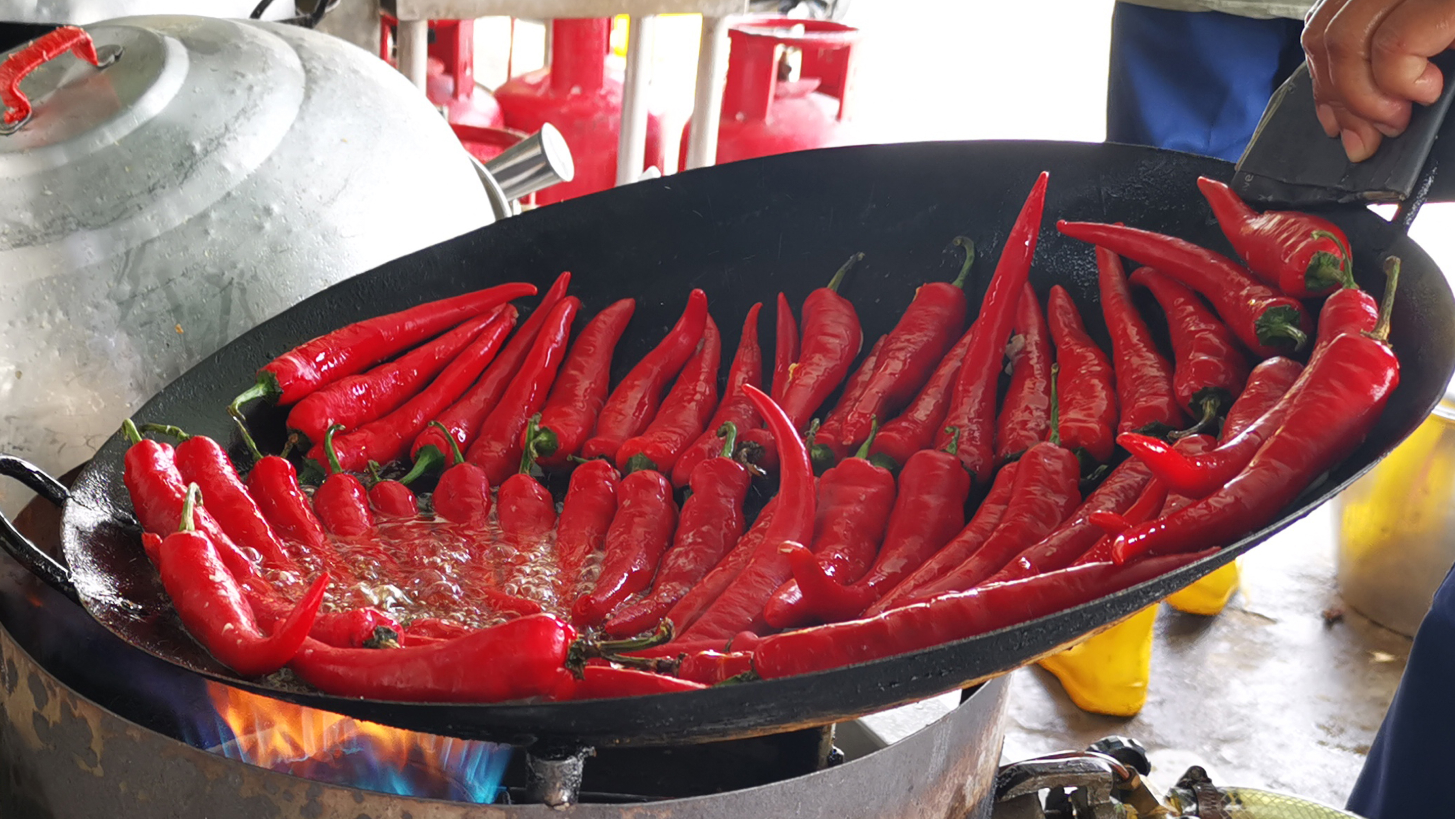 Chilli na dużej patelni